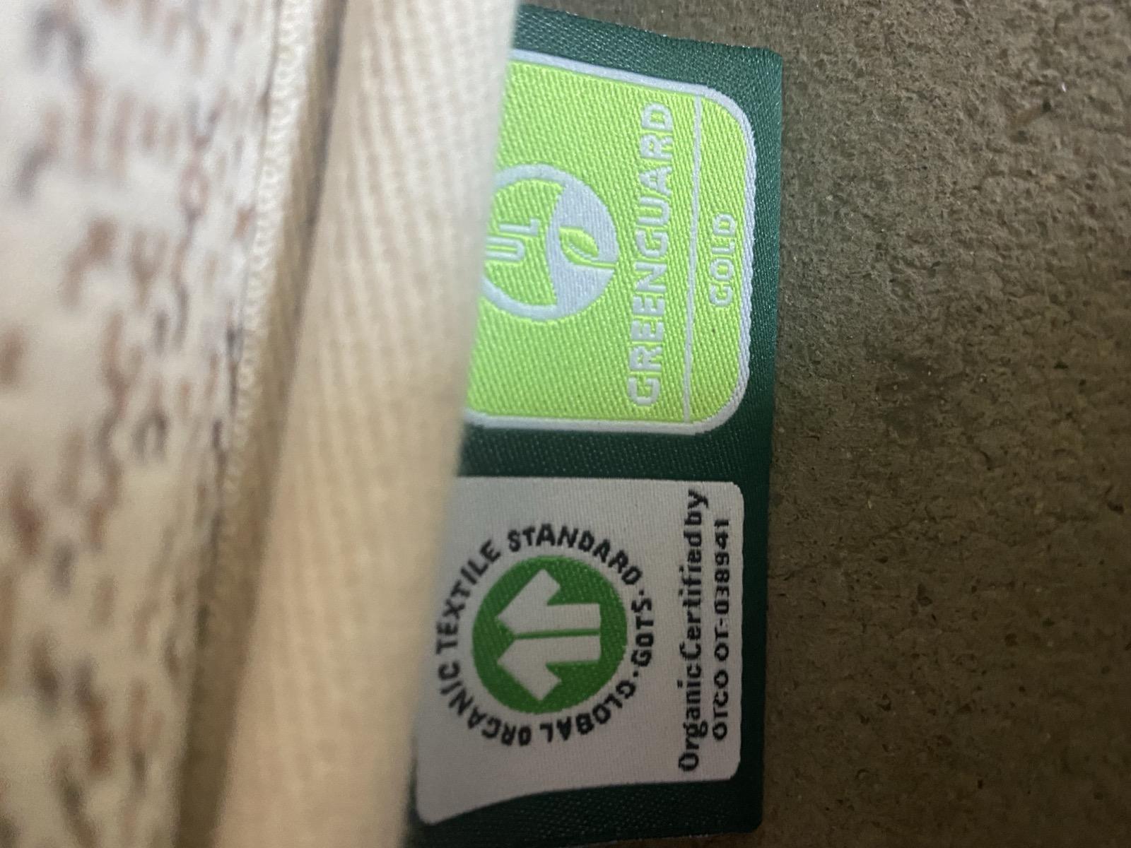 Birch mattress certification tags